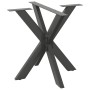 Pata de mesa de comedor forma araña antracita 85x85x(72-73) cm