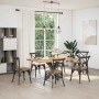 Pata de mesa de comedor forma araña antracita 85x85x(72-73) cm