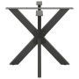 Pata de mesa de comedor forma araña antracita 85x85x(72-73) cm