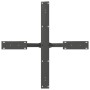 Pata de mesa de comedor forma araña antracita 85x85x(72-73) cm