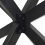 Pata de mesa de comedor forma araña antracita 85x85x(72-73) cm