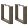 Patas para mesa de centro en forma de U (2 unidades, acero