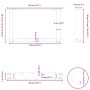 Patas para mesa de centro en forma de U (2 unidades)