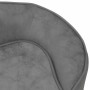 Sofá para perros felpa gris 67x47x36 cm