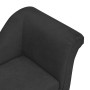 Sofá para perros con almohada negro felpa 83x44x44 cm