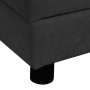 Sofá para perros con almohada negro felpa 83x44x44 cm