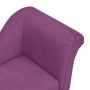 Sofá para perros con almohada borgoña felpa 83x44x44 cm