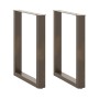 Patas para mesa de comedor en forma de U (2 unidades, acero