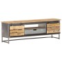 TV-Schrank aus massivem Mangoholz, 120 x 30 x 40 cm von vidaXL, TV-Möbel - Ref: Foro24-286533, Preis: 271,74 €, Rabatt: %