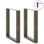 Patas para mesa de comedor en forma de U (2 unidades, acero