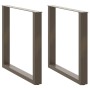 Patas para mesa de comedor en forma de U (2 unidades, acero