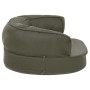 Colchón para cama de perro ergonómico aspecto lino gris 60x42cm