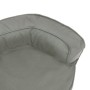 Colchón para cama de perro ergonómico aspecto lino gris 60x42cm