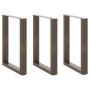 Patas para mesa de comedor en forma de U (3 unidades, acero