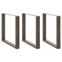 Patas para mesa de comedor en forma de U (3 unidades, acero