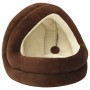 Cama para gatos color marrón y crema 40x40x35 cm