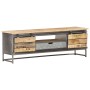 TV-Schrank aus massivem Mangoholz, 120 x 30 x 40 cm von vidaXL, TV-Möbel - Ref: Foro24-286533, Preis: 271,74 €, Rabatt: %