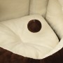 Cama para gatos color marrón y crema 40x40x35 cm