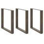 Patas para mesa de comedor en forma de U (3 unidades, acero