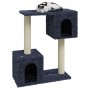 Rascador para gatos con postes de sisal gris oscuro 60 cm