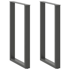 Patas para mesa de bar en forma de U (2 unidades), antracita