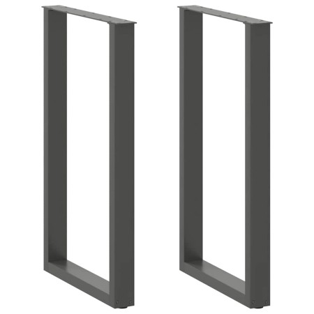 Patas para mesa de bar en forma de U (2 unidades), antracita