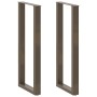 Patas para mesa de bar en forma de U (2 unidades, acero