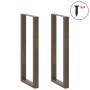 Patas para mesa de bar en forma de U (2 unidades, acero