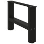 Patas para mesa de centro negras (2 unidades, 50 x 30-31 cm