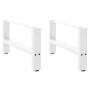 Patas para mesa de centro blancas (2 unidades, 70 x 30-31 cm