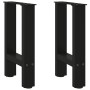 Patas para mesa de centro negras (2 unidades, 38 x 42-43 cm