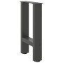 Patas para mesa de centro antracita (2 unidades, 38 x 42-43 cm