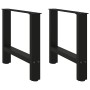 Patas para mesa de centro negras (2 unidades, 50 x 42-43 cm