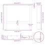 Patas para mesa de centro blancas (2 unidades, 50 x 42-43 cm