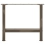 Patas para mesa de centro de acero natural (2 unidades, 50 x