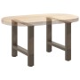 Patas para mesa de centro de acero natural (2 unidades, 50 x