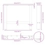 Patas para mesa de centro de acero natural (2 unidades, 50 x