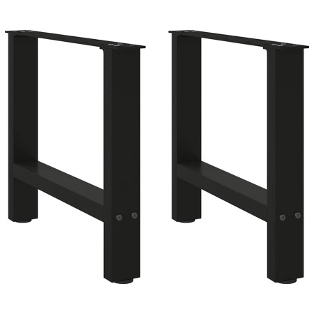 Patas para mesa de centro negras (2 unidades, 60 x 42-43 cm