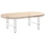 Patas para mesa de centro blancas (2 unidades, 60 x 42-43 cm