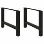 Patas para mesa de centro negras (2 unidades, 70 x 42-43 cm
