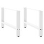 Patas para mesa de centro blancas (2 unidades, 70 x 42-43 cm