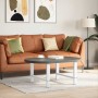 Patas para mesa de centro blancas (2 unidades, 70 x 42-43 cm