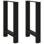 Patas para mesa de comedor negras (2 unidades, 50 x 72-73 cm
