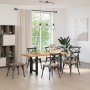 Patas para mesa de comedor negras (2 unidades, 50 x 72-73 cm
