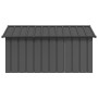 Casa perros acero galvanizado gris antracita 116,5x153x81,5 cm