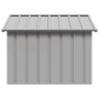 Casa para perros acero galvanizado gris 116,5x153x81,5 cm