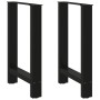 Patas para mesa de comedor negras (2 unidades, 60 x 72-73 cm