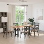 Patas para mesa de comedor negras (2 unidades, 60 x 72-73 cm