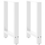Patas para mesa de comedor blancas (2 unidades, 60 x 72-73 cm
