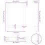 Patas para mesa de comedor blancas (2 unidades, 60 x 72-73 cm